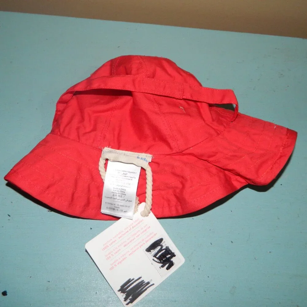 Pottery Barn Kids Reversible Sun Hat Sz 6-12 Mths (EE-26)